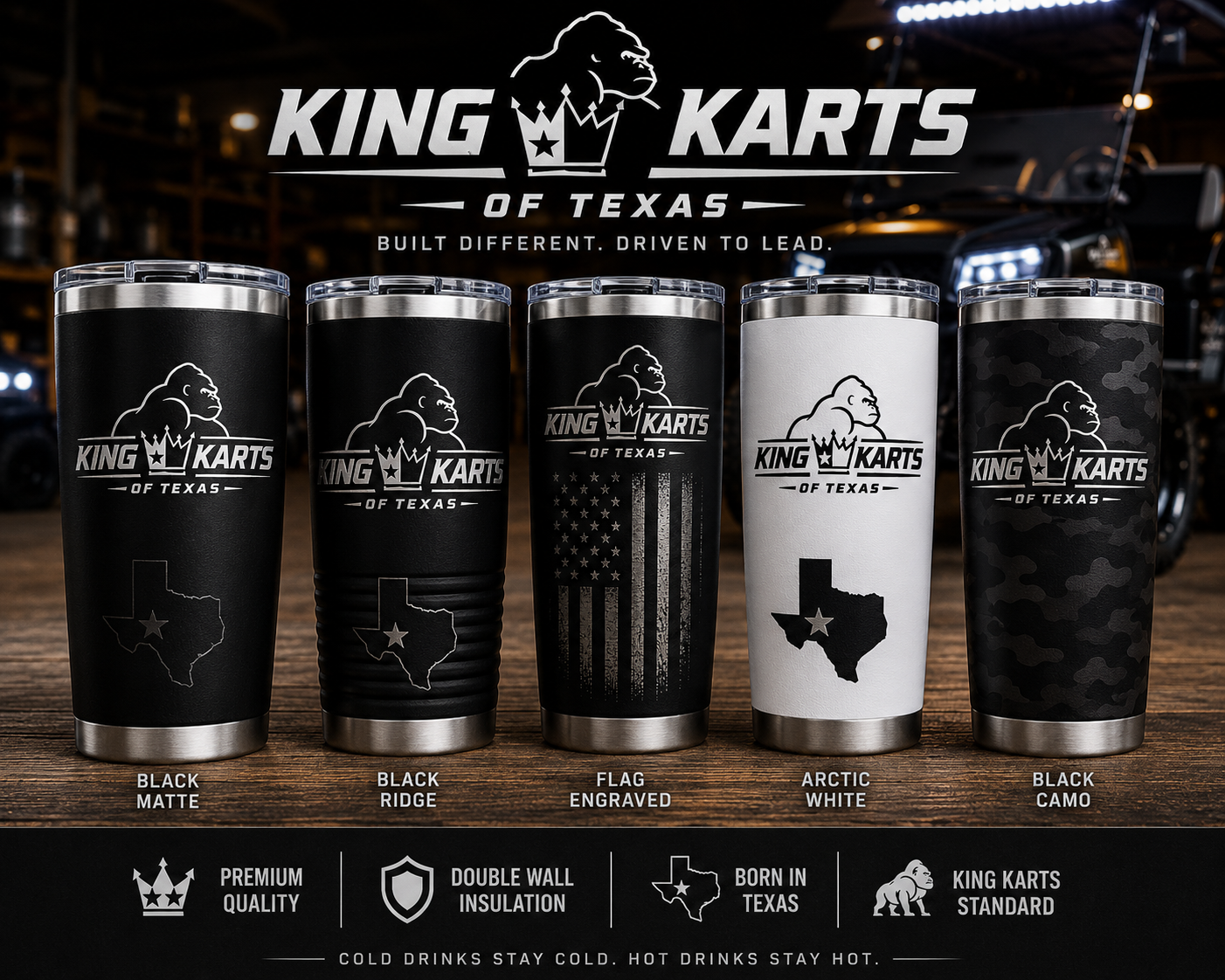 King Karts of Texas Tumbler